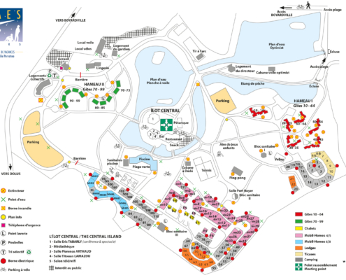 Centre CNRS Oléron : plan du site