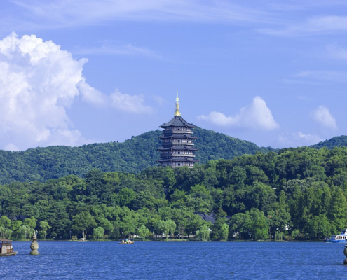 Hangzhu West lake and Leifeng pagoda