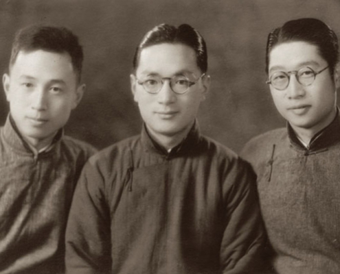 Qian Xuesen and classmates at Jiaotong university