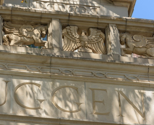 Georgia Tech Gugenheim School Building detail