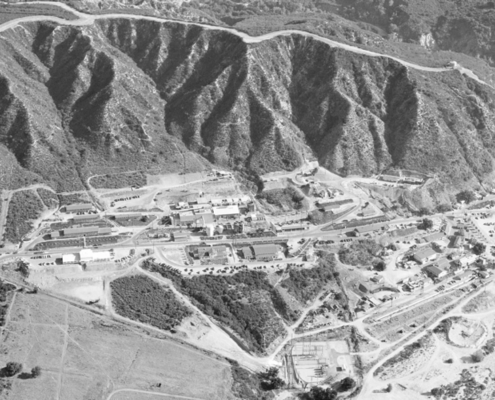 JPL from above in 1950, when the lab's main patron was the Army